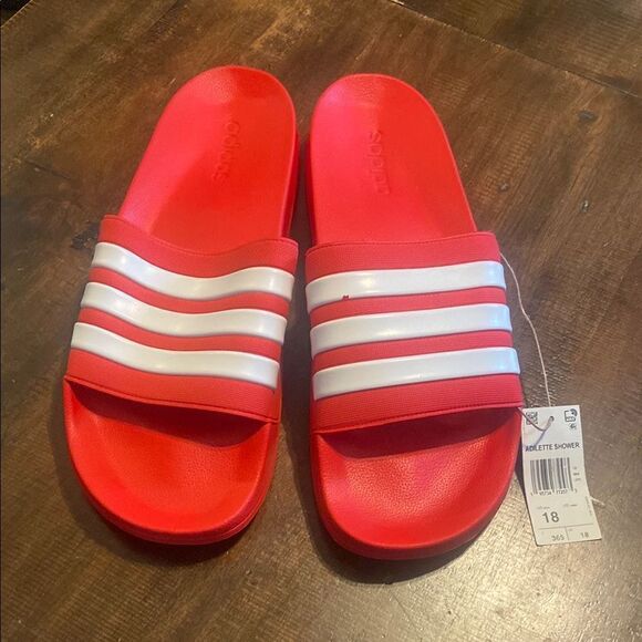 Adidas Slides Men’s Size 18 Adelite Shower - Picture 1 of 7